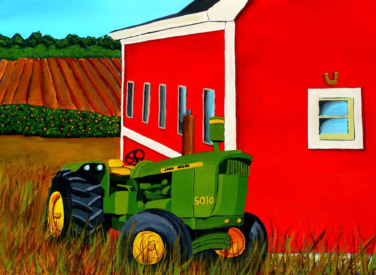 Farm Tractor by Dunphy Fine Art