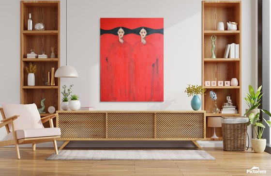 My Red — Twin Figures in Silence