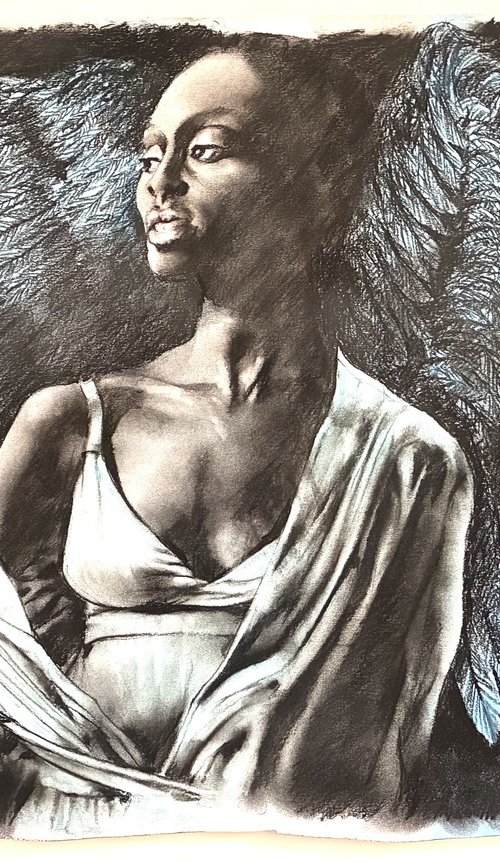 Black Swan Moonlight by David Kofton