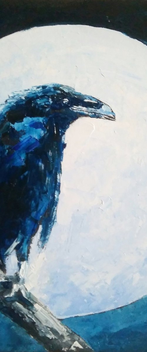 Moon crow by Yulia Berseneva