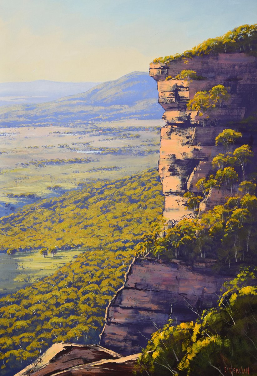 Blue Mountains cliffs Australian landscape by Graham Gercken