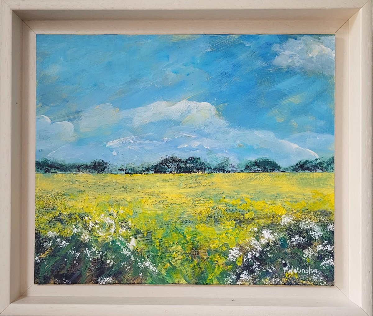 Yellow Field of Summer, Oxfordshire by Michele Wallington