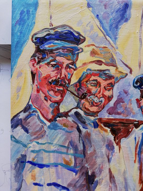 Sailors Taking a Break
