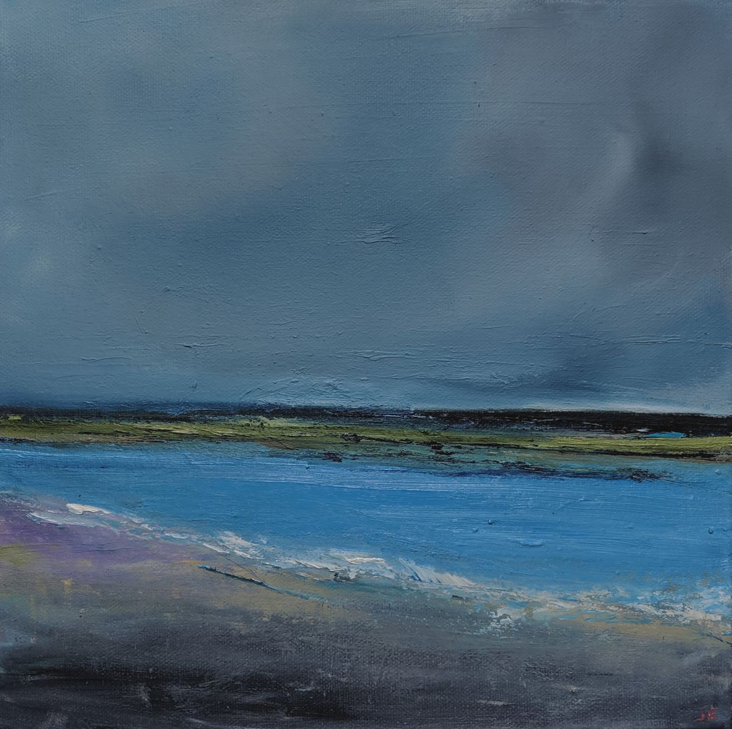 Abstract Seascape 1 Oil Painting By Jo Earl Artfinder