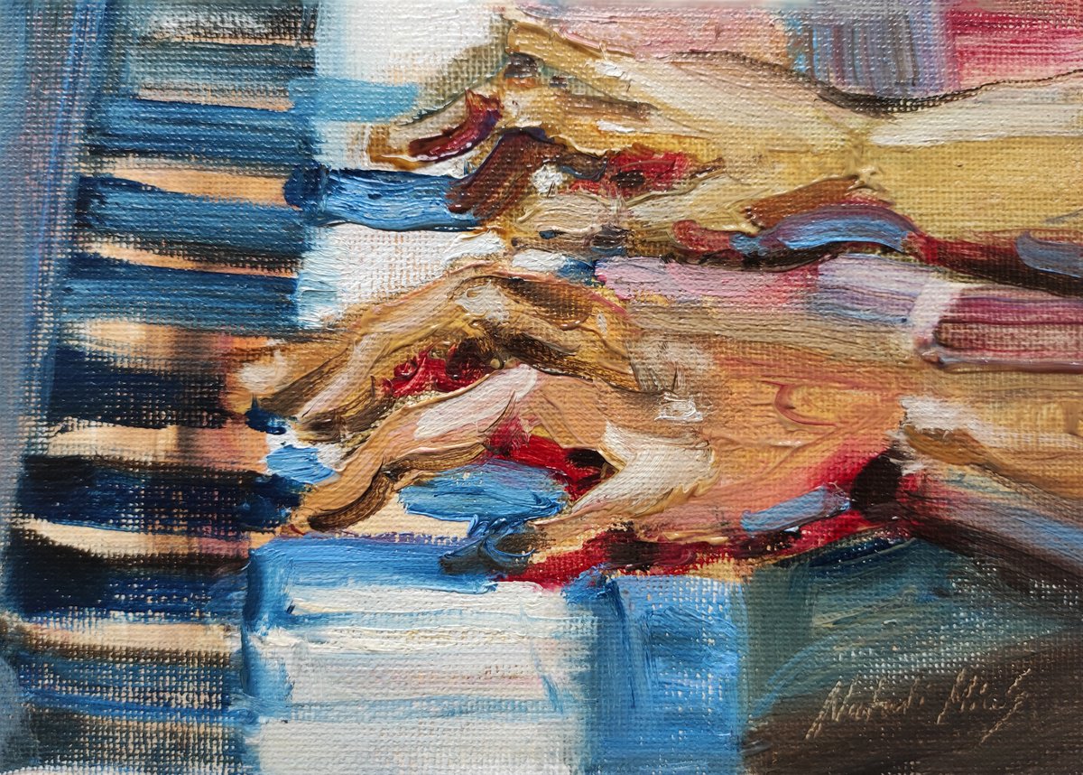 Play The Piano For Me By Natalia Miasnikova, 7 X 5, Artwork For Sale On Artfinder