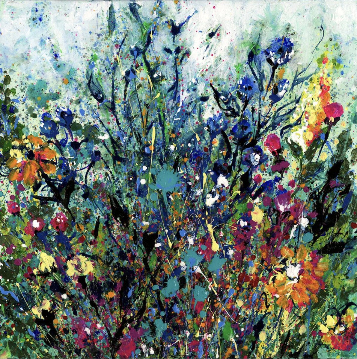 Floral Dream 2 By Kathy Morton Stanion, 20 X 20, Artwork For Sale On Artfinder