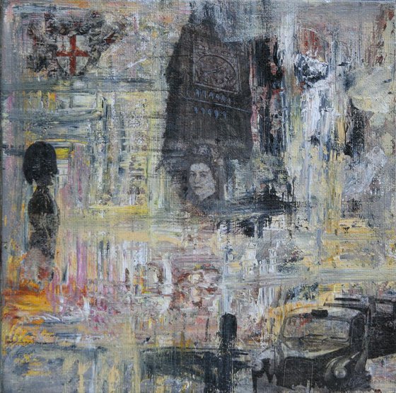 LONDON Abstract Painting #RoyalFamily#QueenElizabeth II#