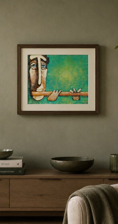 Groen Fluit II by Zhana Viel