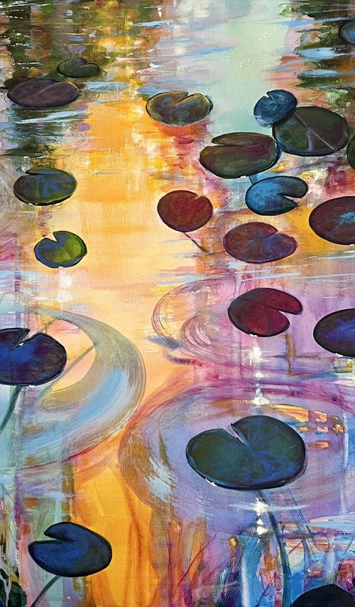 I Love Waterlilies 4 by Sandra Gebhardt-Hoepfner