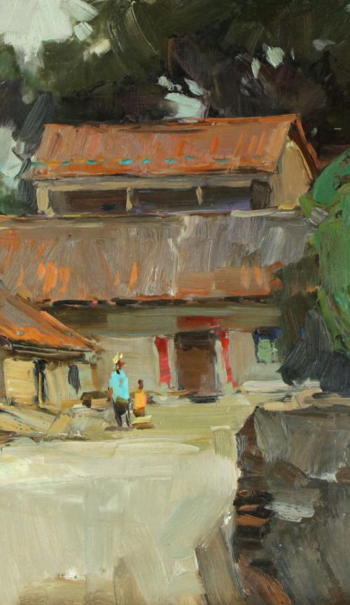 The Chinese village by Aleksandr  Kryushyn