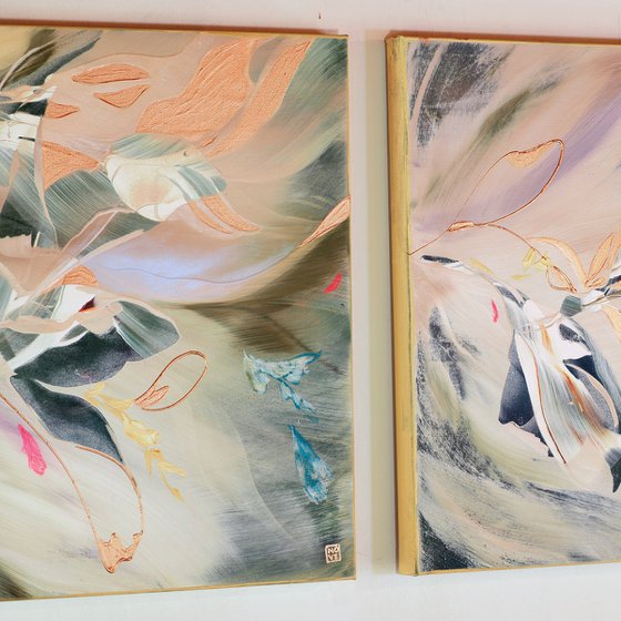 Spring Remembered Triptych