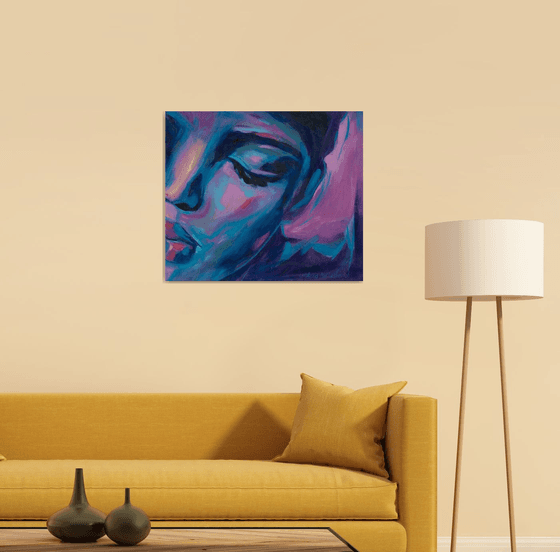 African Woman Original Art — Serene