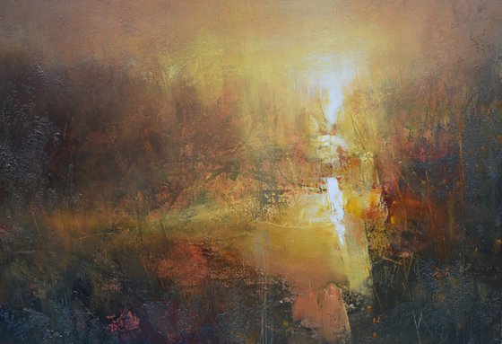 " Hazy Sunrise " SPECIAL PRICE / W 80 x H 80 cm