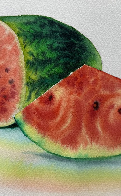 Sunny watermelon by Oleksandra Padushyna