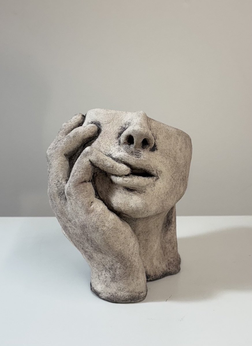 Expressive Clay Sculpture , Under Pressure: Temptation By Ej Mack, 5 X 6, Artwork For Sale On Artfinder