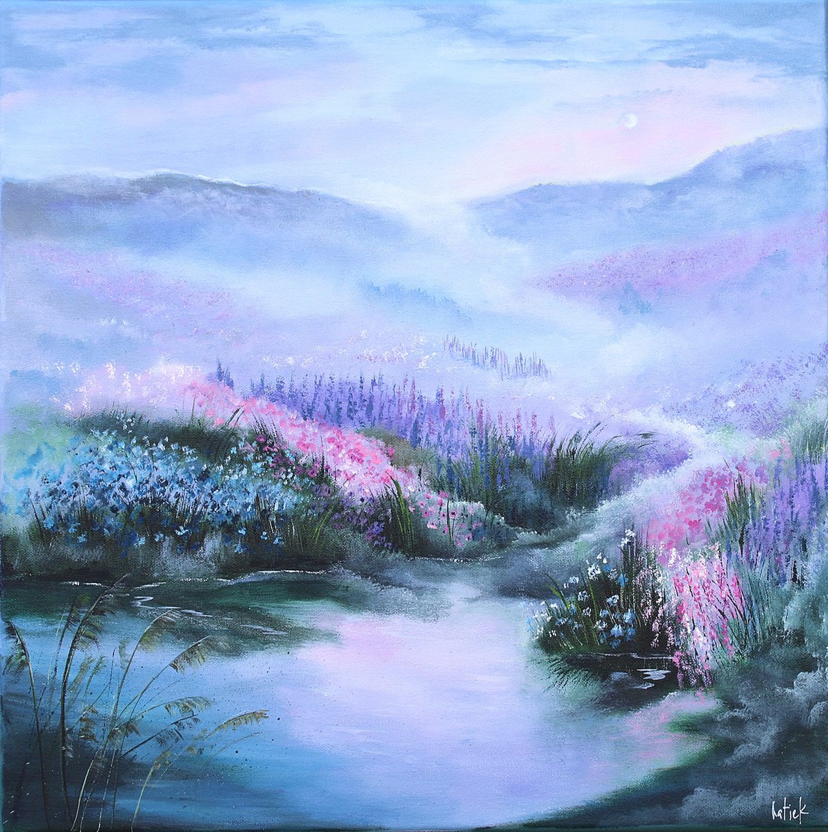 Bloom-Bound Horizon By Katerina Koroleva, 20 X 20, Artwork For Sale On Artfinder