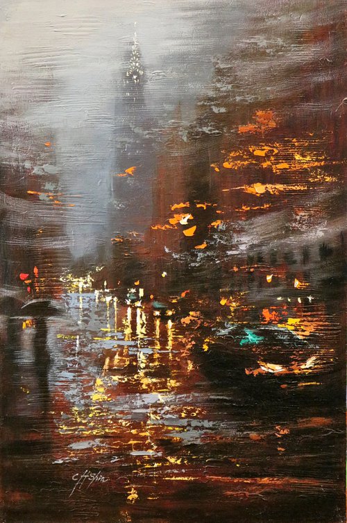 Another Rainy Day in Lexington Avenue by Chin H Shin