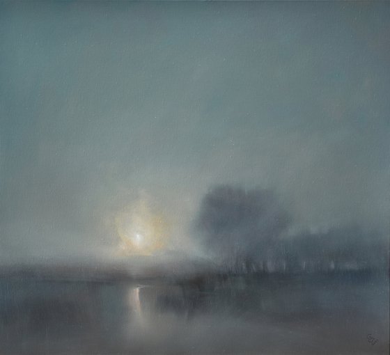 " Misty Sunrise "   SPECIAL PRICE !!! W 100 x H 90 cm