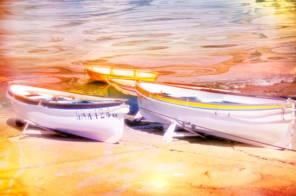 Capri Fishing Boats 2 by Mary Mansey