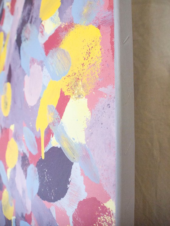 Spotty Pop Painting - 110 x 80 cm - 04