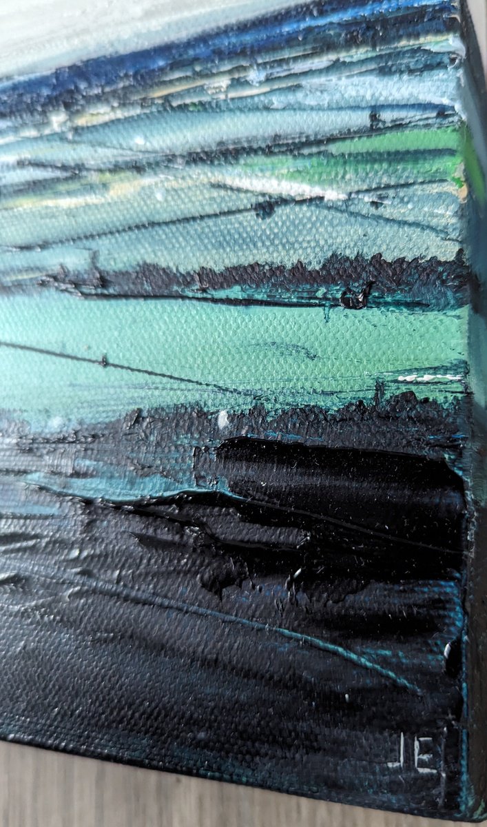 Expressive Landscape Oil Painting By Jo Earl, 35 X 24, Whiteleaf Hill View, Original Artwork