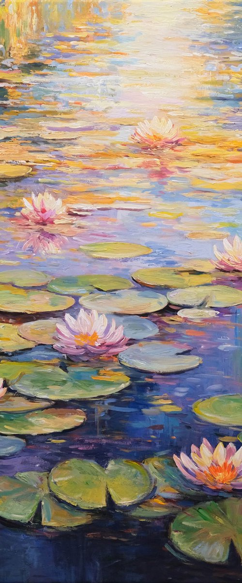 Water Lily Pond Dreaming by Behshad Arjomandi