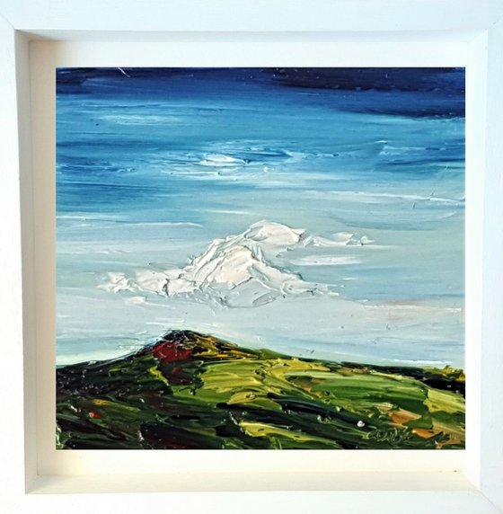 The Lone Cloud and the Mountain - A Mini Masterpiece Irish landscape