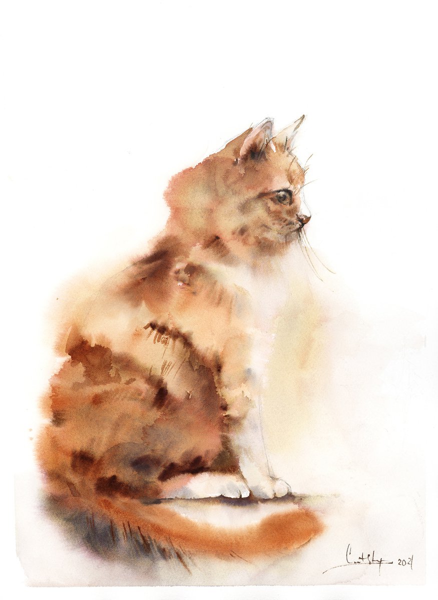 Ginger Cat by Sophie Rodionov