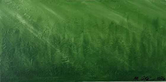 Forest morning mist
