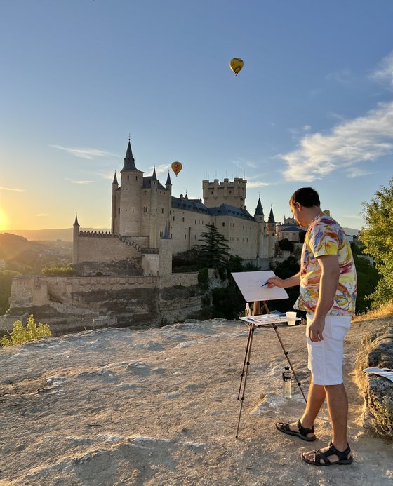 Balloons over Segovia