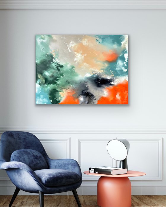 Delightful Conversation - Abstract - 60cm x 80cm