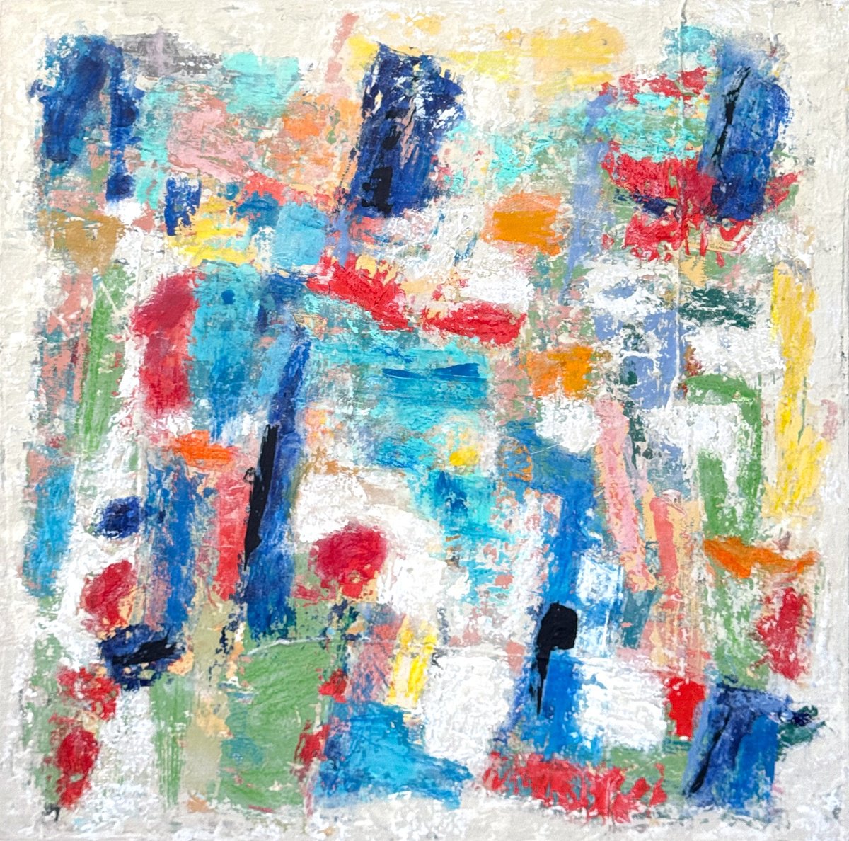 Organic Abstract Painting By Adam Collier Noel, 36 X 36, Playland, Original Artwork