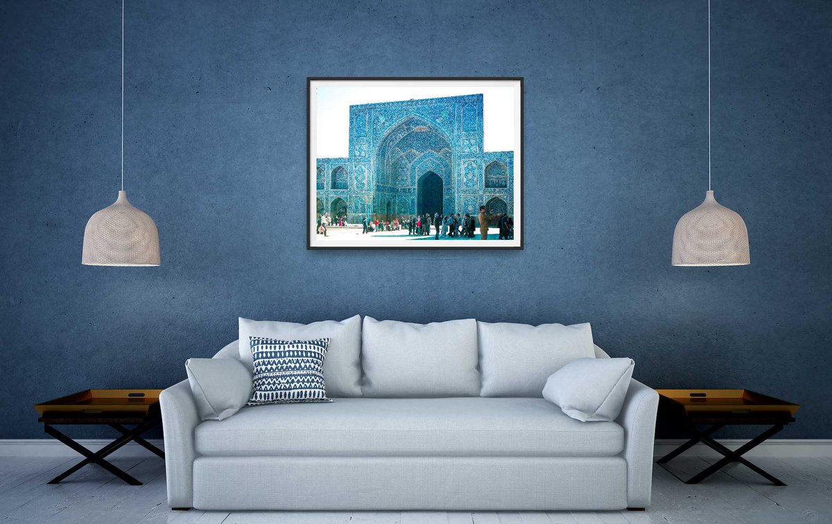 Blue mosque in Iran by Viet Ha Tran