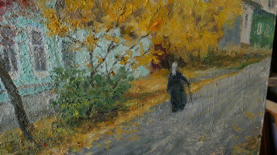 Autumn In Yelets - autumn landscape painting