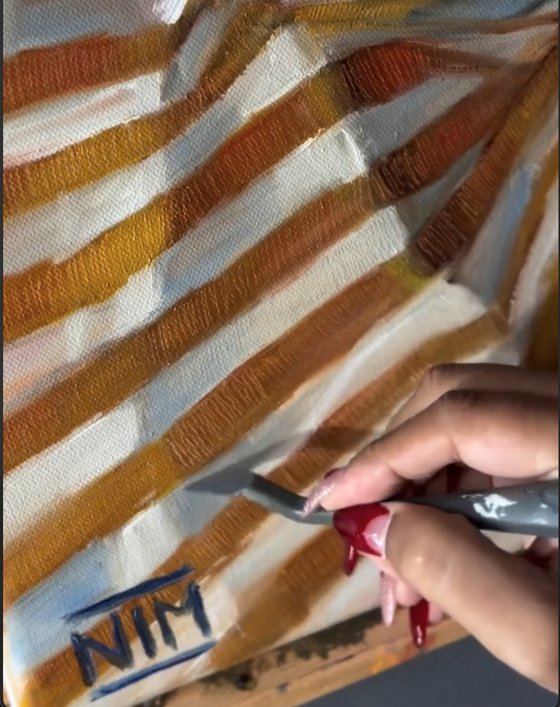 Yellow Striped Cloth