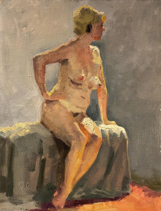 live model painting