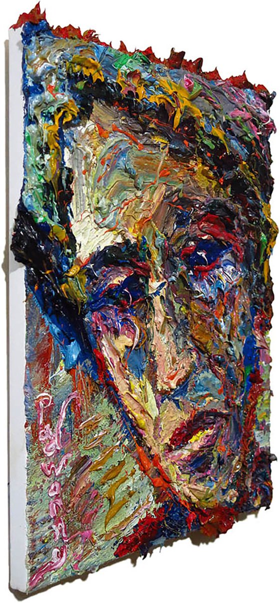 Original Oil Painting Expressionism Modern Portrait Face