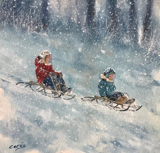 Winter sledging