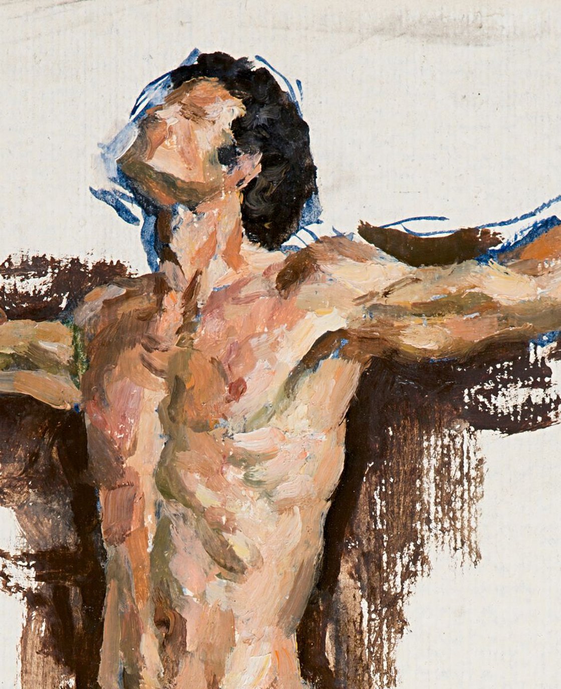 Study of a Male Nude Figure Oil painting by Igor Barkhatkov | Artfinder