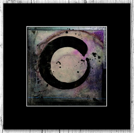 Being Within 5 - Abstract Zen Circle Painting by Kathy Morton Stanion