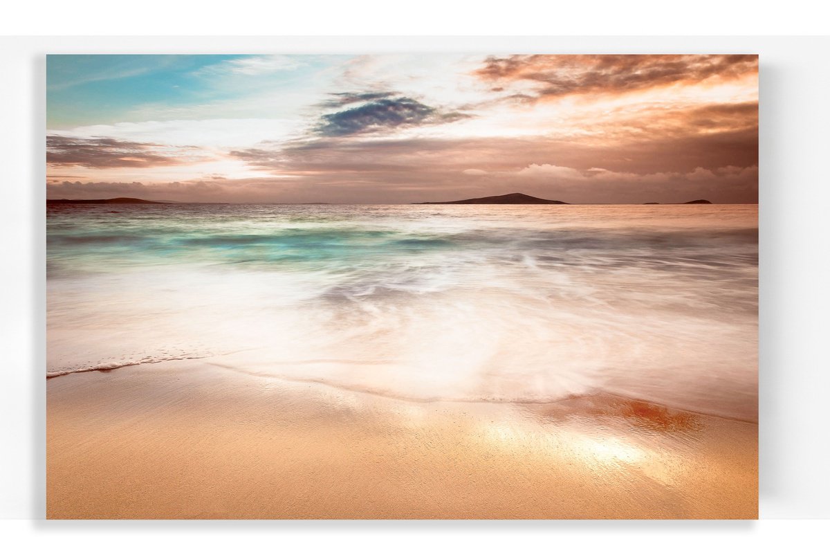 Impressionistic Landscape Photograph By Lynne Douglas, 76 X 52", A Hebridean Sunset I, Original Artwork