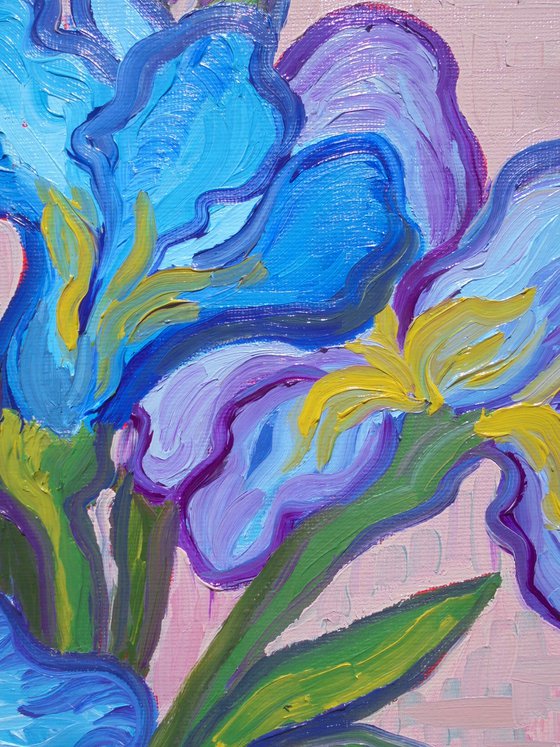 Vase of Irises