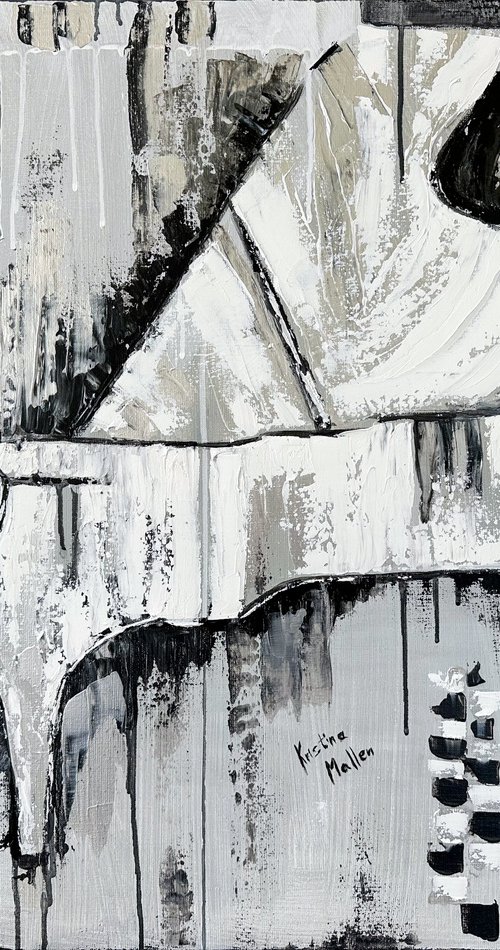 Claire de Lune: White Pearl Grand Piano by Kristina Mallen