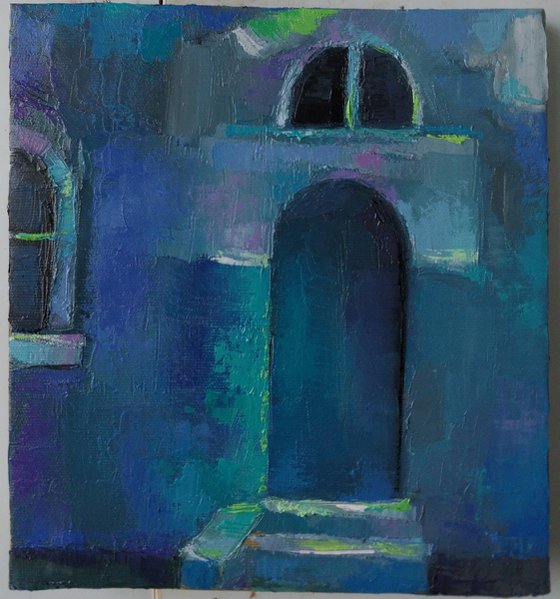 Blue door