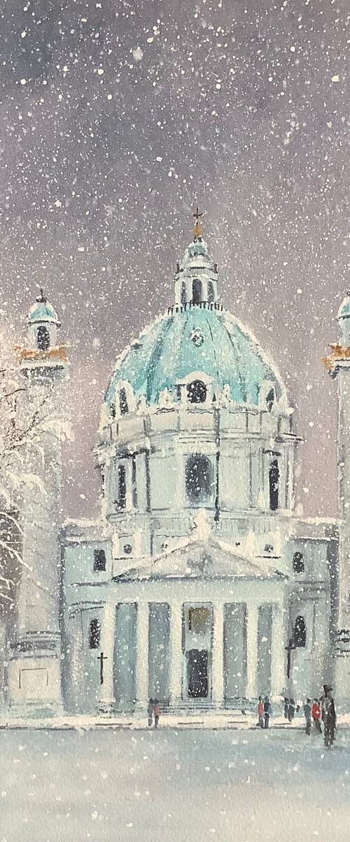 Vienna winter snow by Darren Carey