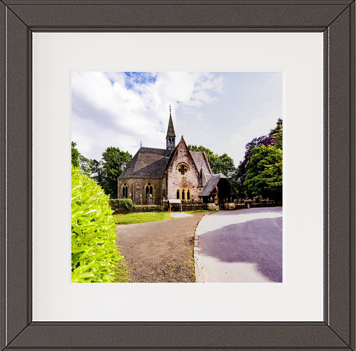 Photorealistic Photograph , Luss Church - Loch Lomond Scotland By Michael Mchugh, 19 X 19, Artwork For Sale On Artfinder