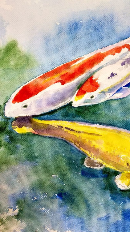 Fish Painting Feng Shui Fish Koi Fish 10 25 X Artfinder