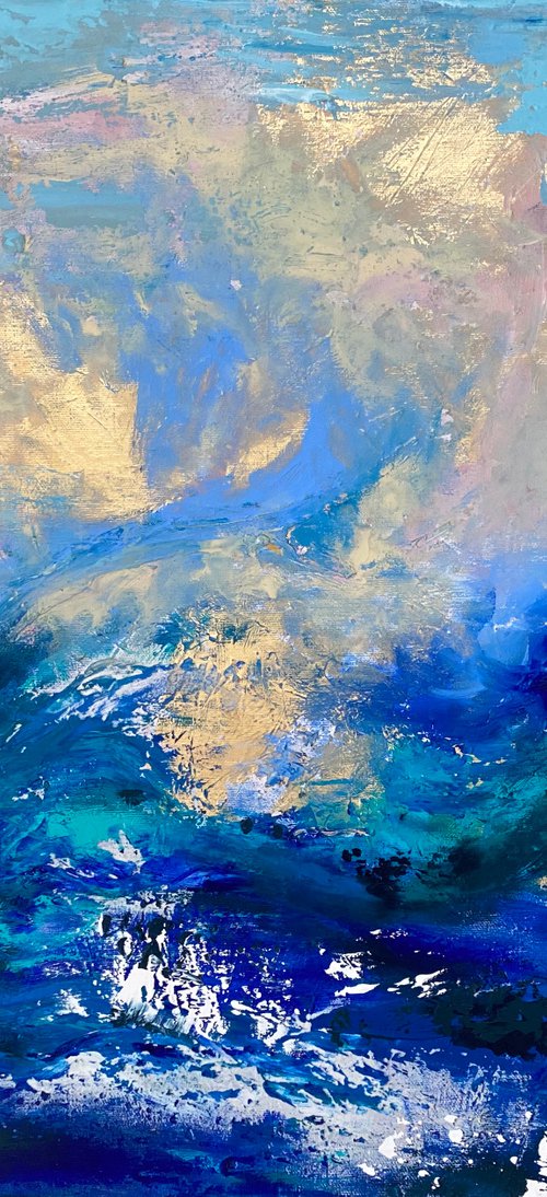 Dreams about sea original painting on canvas by Oksana Petrova