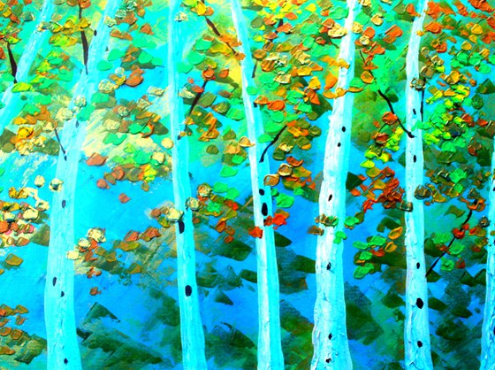 Aspens I & II. Diptych