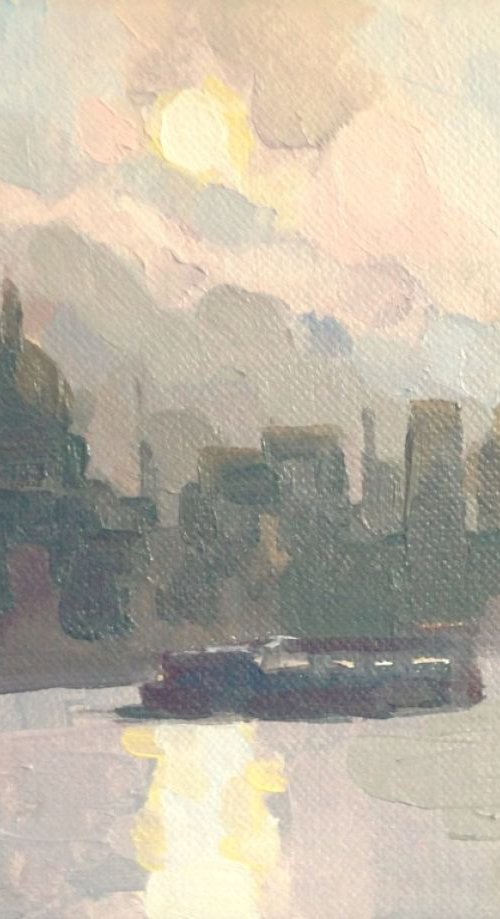 Early morning in the city by Katharine Rowe